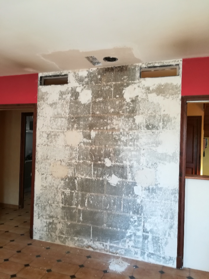 AVANT déco pierre d'un mur intérieur
