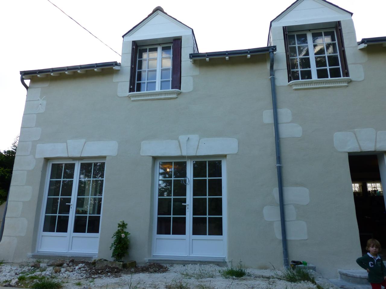 Enduit chaux et sables Vernou, Loire rénovation