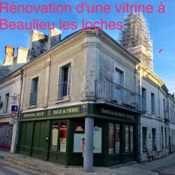 Rénovation vitrine à Beaulieu les Loches